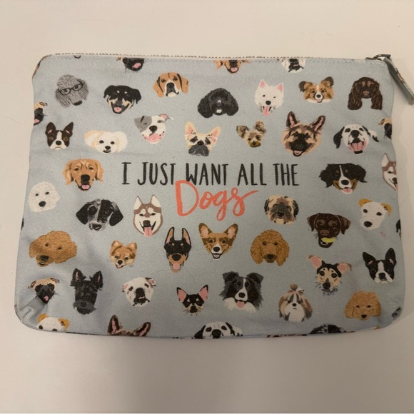 “I Just Want All The Dogs” Zipper Pouch - Picture 2 of 3